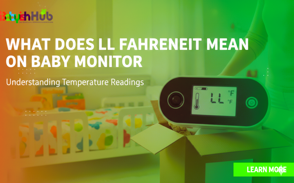 What Does LL Fahrenheit Mean On A Baby Monitor