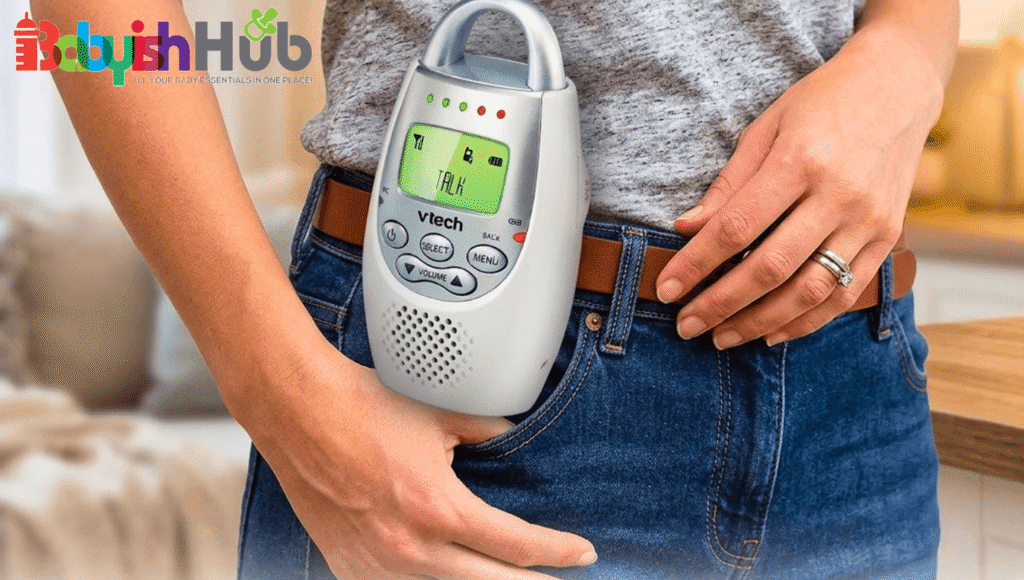 Vibrating baby monitor for deaf parents