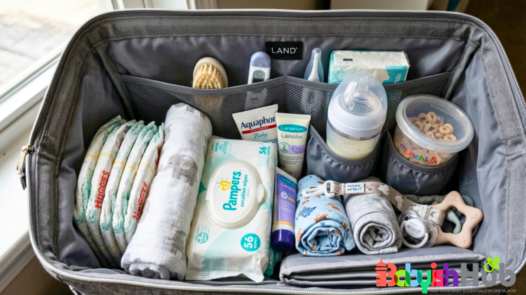 Packing Baby Diaper Bag for Travel