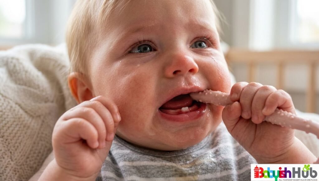 how to get a teething baby to sleep through the night