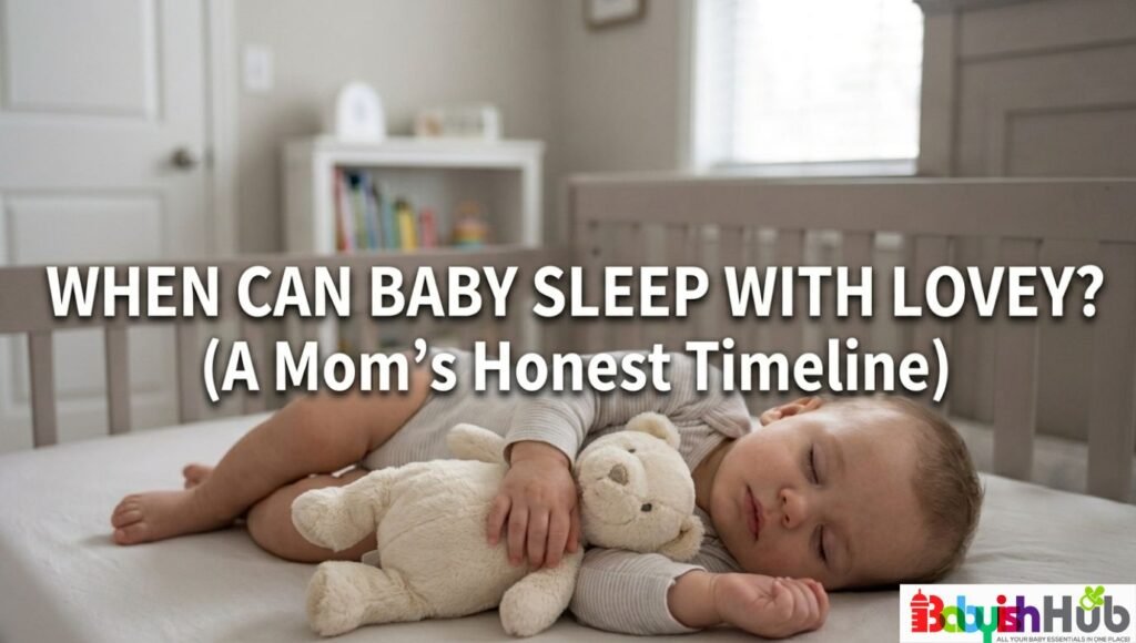 when can baby sleep with lovey